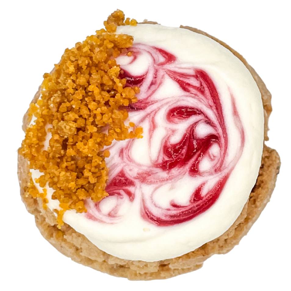 Raspberry White Chocolate Cheesecake Cream Puffs