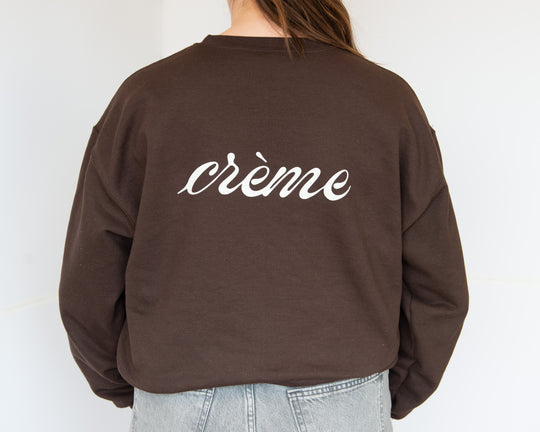 Crème Sweatshirt- Brown