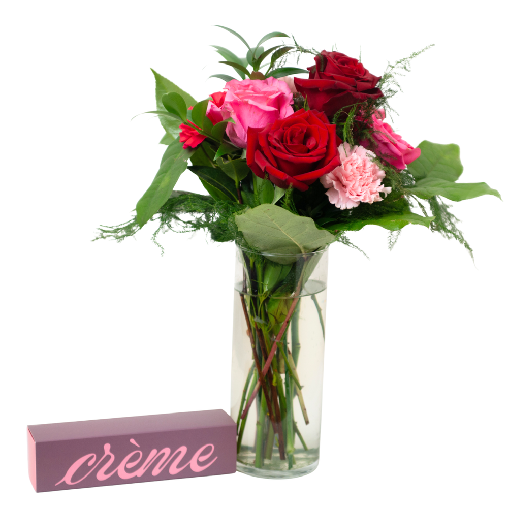 "Je T'aime" Valentine's Day Bundle- 6 Rose Bouquet