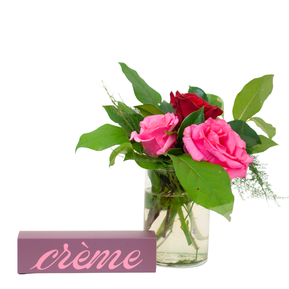 "Mon Amie" Valentine's Day Bundle- 3 Rose Bouquet