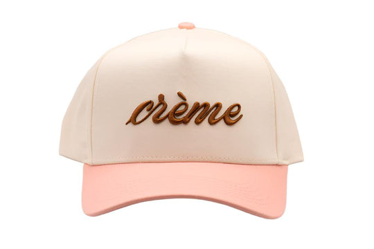 Crème Hat- Cream & Pink