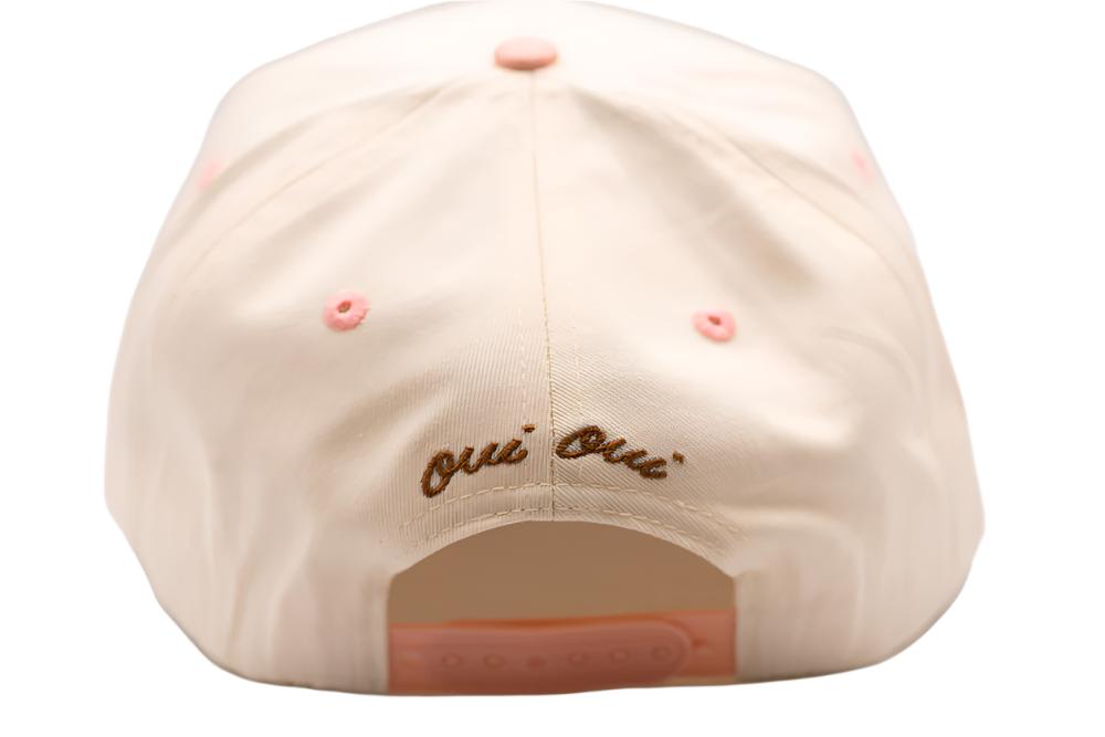 Crème Hat- Cream & Pink