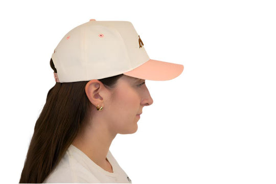 Crème Hat- Cream & Pink