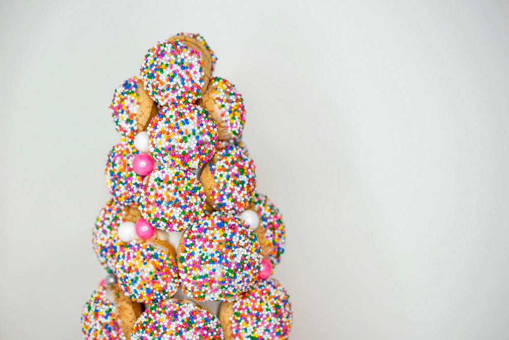 Vanilla Sprinkle  Cream Puff Tree